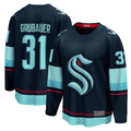 CAdoa S.Kraken #31 Philipp Grubauer Navy Home Breakaway Player Jerseys