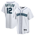 CAdoa S.Mariners #12 Josh Naylor Player White Home Game Stitched Jerseys