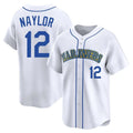 CAdoa S.Mariners #12 Josh Naylor Player White Pitch Fashion Game Stitched Jerseys