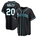 CAdoa S.Mariners #20 Luke Raley Player Black Fashion Home Limited Stitched Jerseys