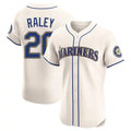 CAdoa S.Mariners #20 Luke Raley Player Cream Home Limited Elite Stitched Jerseys