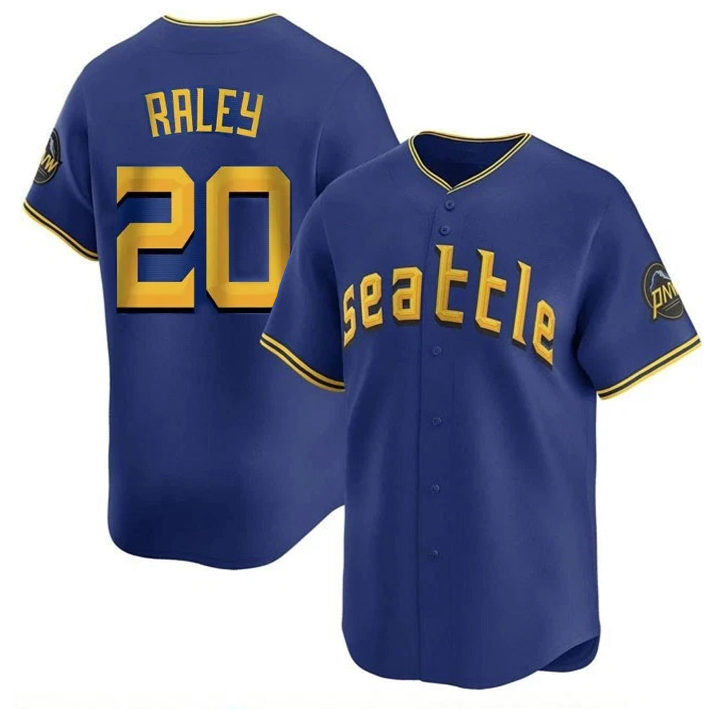 CAdoa S.Mariners #20 Luke Raley Player Royal City Connect Home Limited Stitched Jerseys