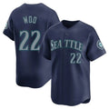 CAdoa S.Mariners #22 Bryan Woo Player Navy Home Limited Stitched Jerseys