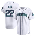 CAdoa S.Mariners #22 Bryan Woo Player White Home Limited Stitched Jerseys
