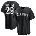 CAdoa S.Mariners #29 Cal Raleigh Player Black Home Limited Stitched Jerseys