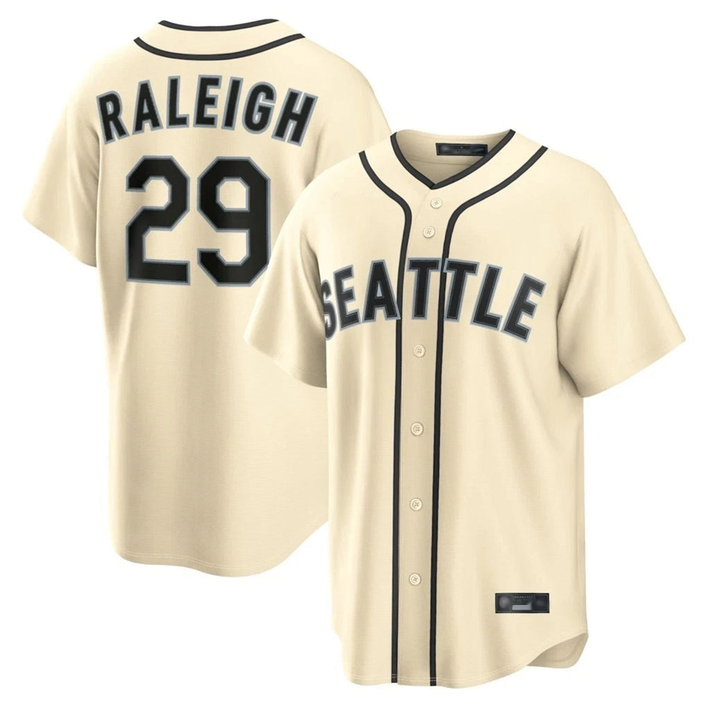 CAdoa S.Mariners #29 Cal Raleigh Player Cream 2026 Home Limited Stitched Jerseys