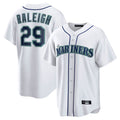 CAdoa S.Mariners #29 Cal Raleigh Player White Home Game Stitched Jerseys