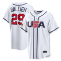 CAdoa S.Mariners #29 Cal Raleigh Player White USA 2026 World Classic Game Stitched Jerseys