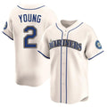 CAdoa S.Mariners #2 Cole Young Player Cream Home Limited Stitched Jerseys