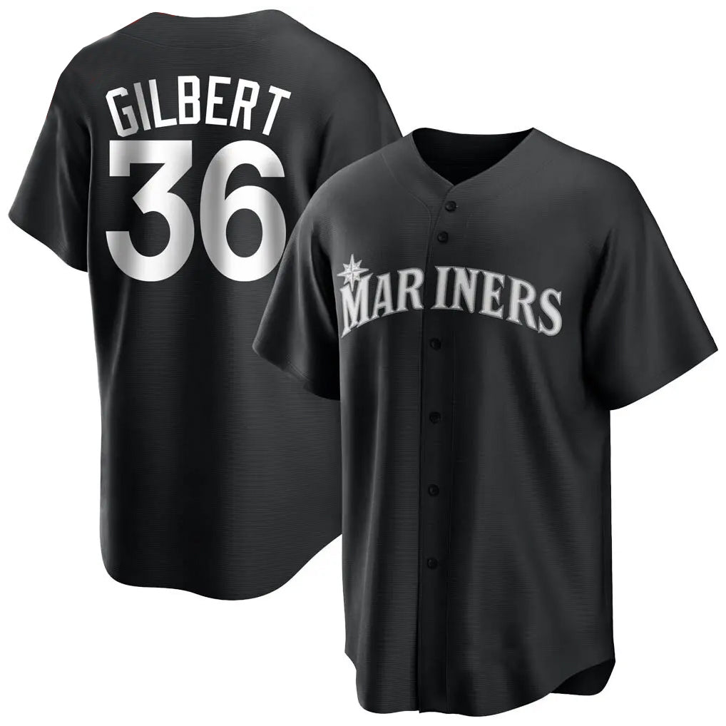 CAdoa S.Mariners #36 Logan Gilbert Player Black Home Limited Stitched Jerseys