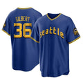 CAdoa S.Mariners #36 Logan Gilbert Player Royal City Connect Home Game Stitched Jerseys