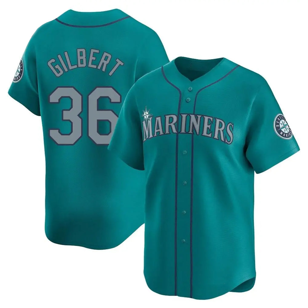CAdoa S.Mariners #36 Logan Gilbert Player Teal Home Limited Stitched Jerseys