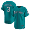 CAdoa S.Mariners #3 J.P. Crawford Player Teal Home Limited Stitched Jerseys