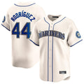 CAdoa S.Mariners #44 Julio Rodriguez Player Cream Home Limited Stitched Jerseys