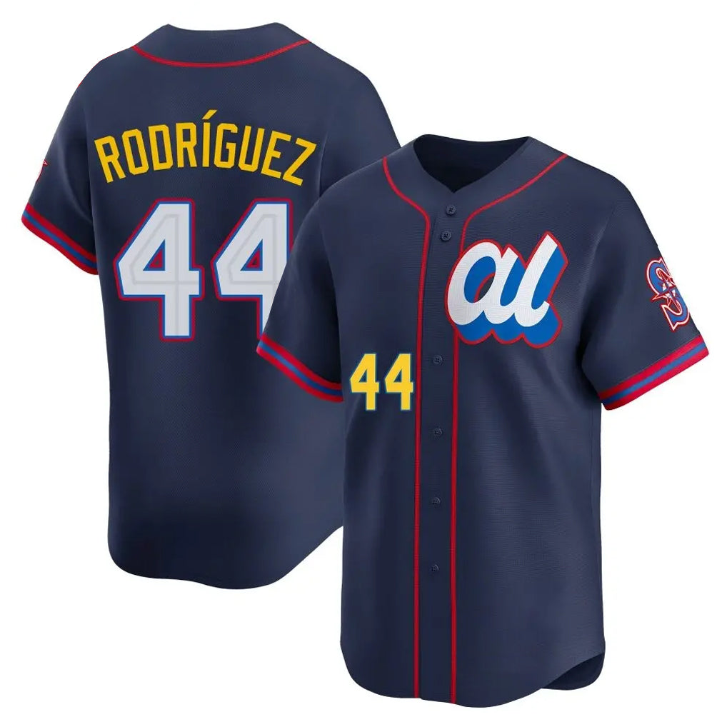 CAdoa S.Mariners #44 Julio Rodriguez Player Navy American League All-Star Edition Limited Stitched Jerseys