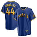CAdoa S.Mariners #44 Julio Rodriguez Player Royal City Connect Home Game Stitched Jerseys