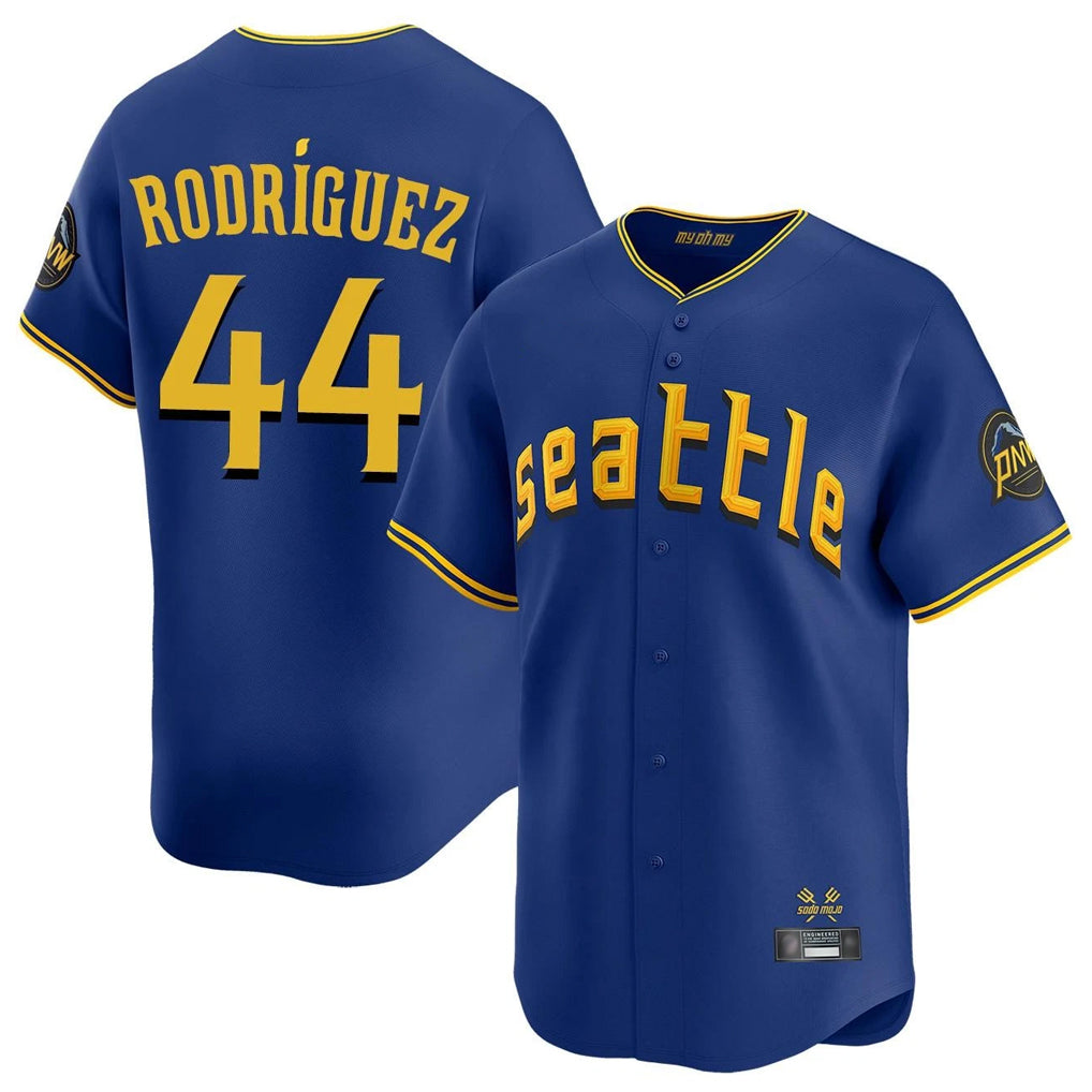 CAdoa S.Mariners #44 Julio Rodriguez Player Royal City Connect Home Limited Stitched Jerseys
