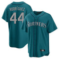 CAdoa S.Mariners #44 Julio Rodriguez Player Teal Home Game Stitched Jerseys