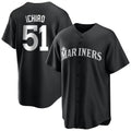 CAdoa S.Mariners #51 Ichiro Suzuki Player Black Home Limited Stitched Jerseys