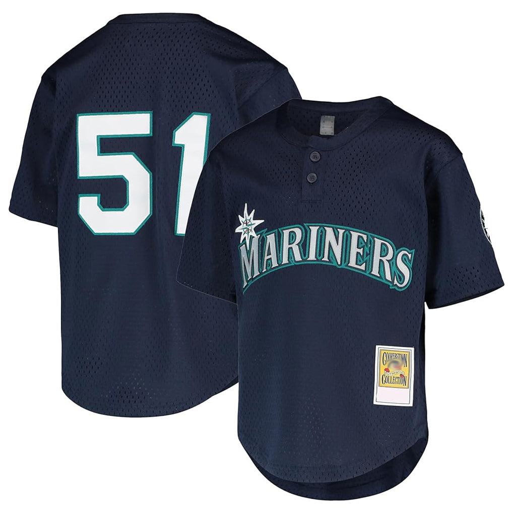 CAdoa S.Mariners #51 Ichiro Suzuki Player Navy Majestic Cool Base Game Stitched Jerseys