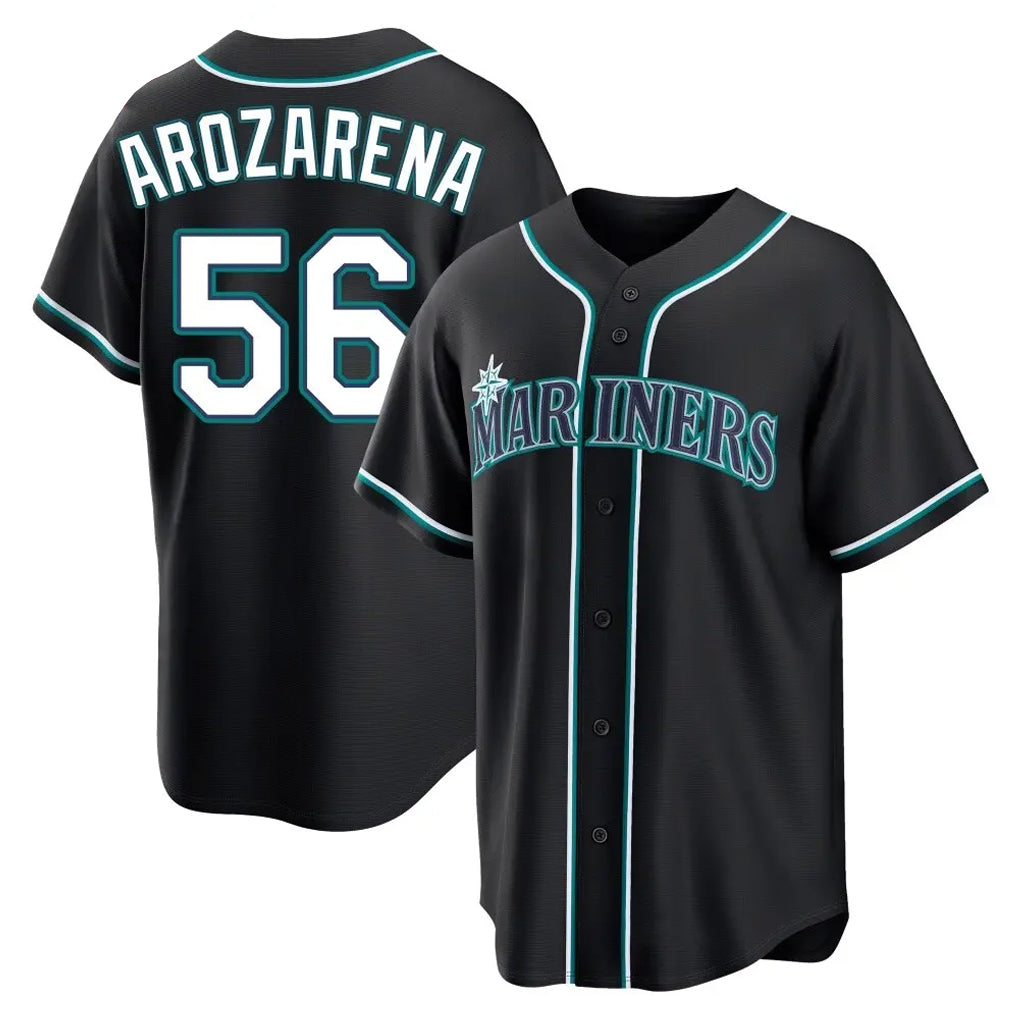 CAdoa S.Mariners #56 Randy Arozarena Player Black Fashion Home Limited Stitched Jerseys