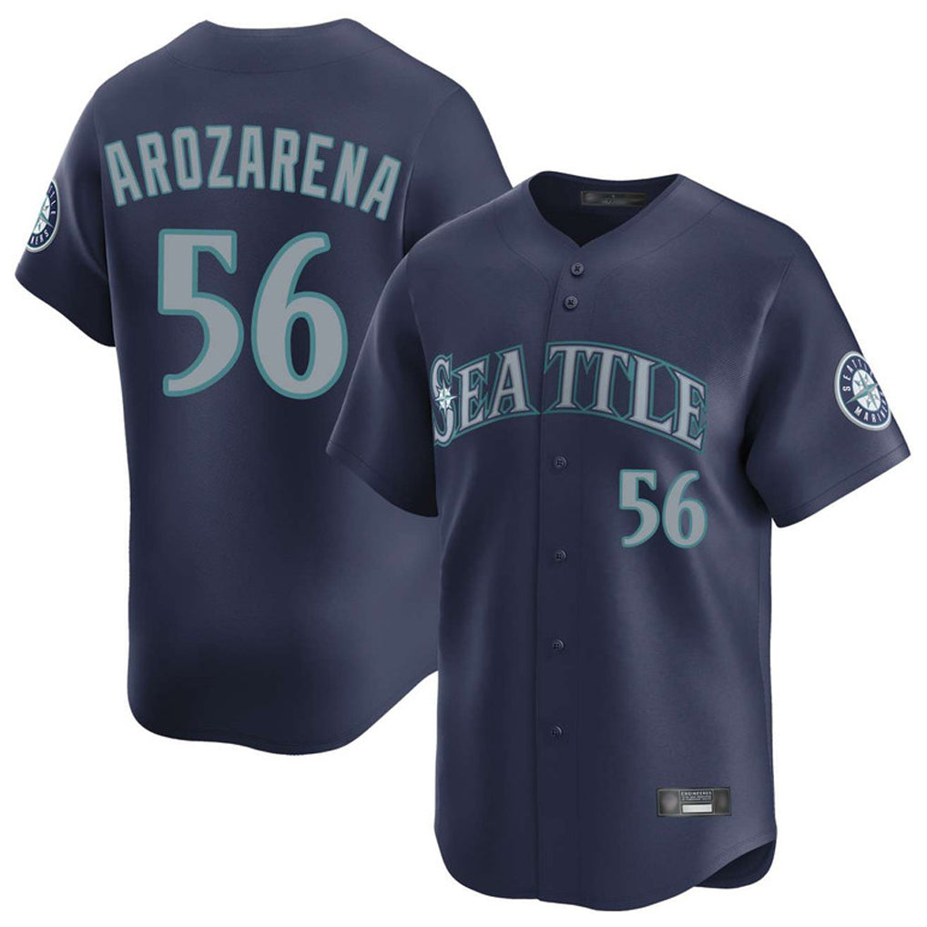 CAdoa S.Mariners #56 Randy Arozarena Player Navy Home Limited Stitched Jerseys