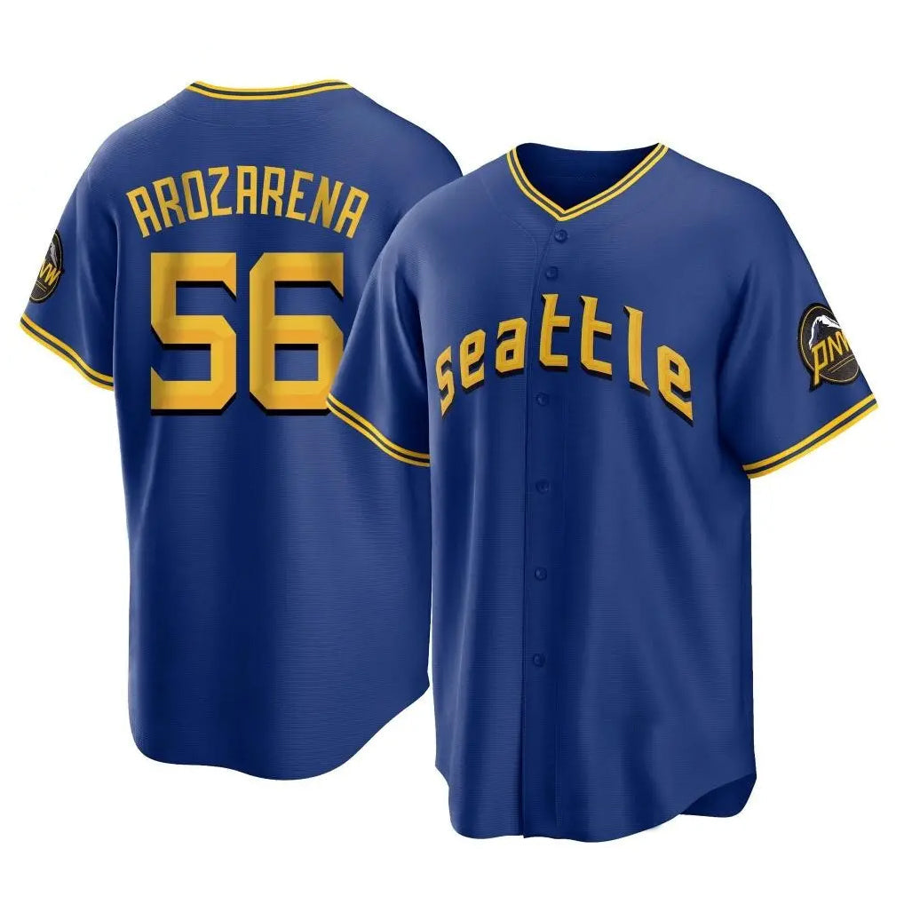 CAdoa S.Mariners #56 Randy Arozarena Player Royal Home Game Stitched Jerseys