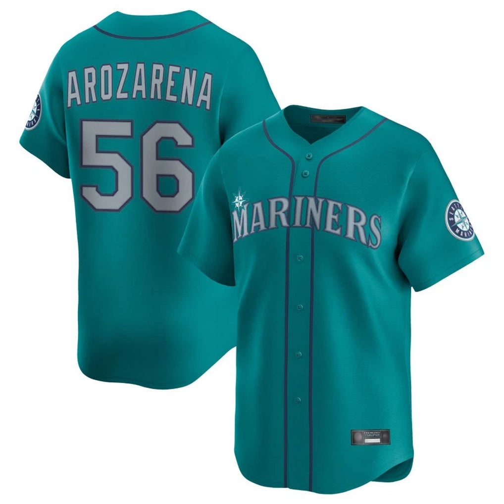 CAdoa S.Mariners #56 Randy Arozarena Player Teal Home Limited Stitched Jerseys