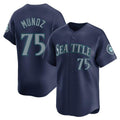 CAdoa S.Mariners #75 Andres Munoz Player Navy Home Limited Stitched Jerseys