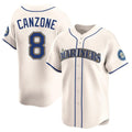 CAdoa S.Mariners #8 Dominic Canzone Player Cream Home Limited Stitched Jerseys