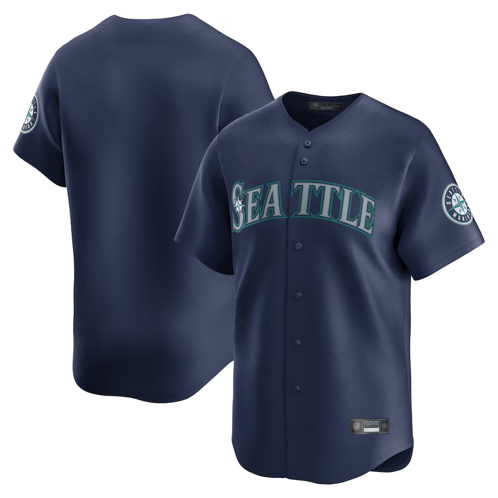 CAdoa S.Mariners Blank Player Navy Home Limited Stitched Jerseys