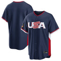 CAdoa S.Mariners Blank Player Navy USA 2026 World Classic Road Stitched Jerseys