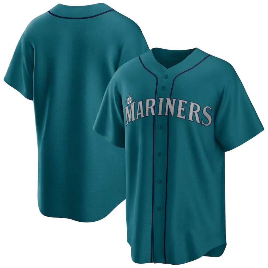 CAdoa S.Mariners Blank Player Teal Home Game Stitched Jerseys