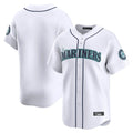 CAdoa S.Mariners Blank Player White Home Limited Stitched Jerseys