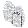CAdoa S.Seahawks Arctic Camo Limited Salute to Service Pullover Hoodies Game Blank Player Stitched Jerseys