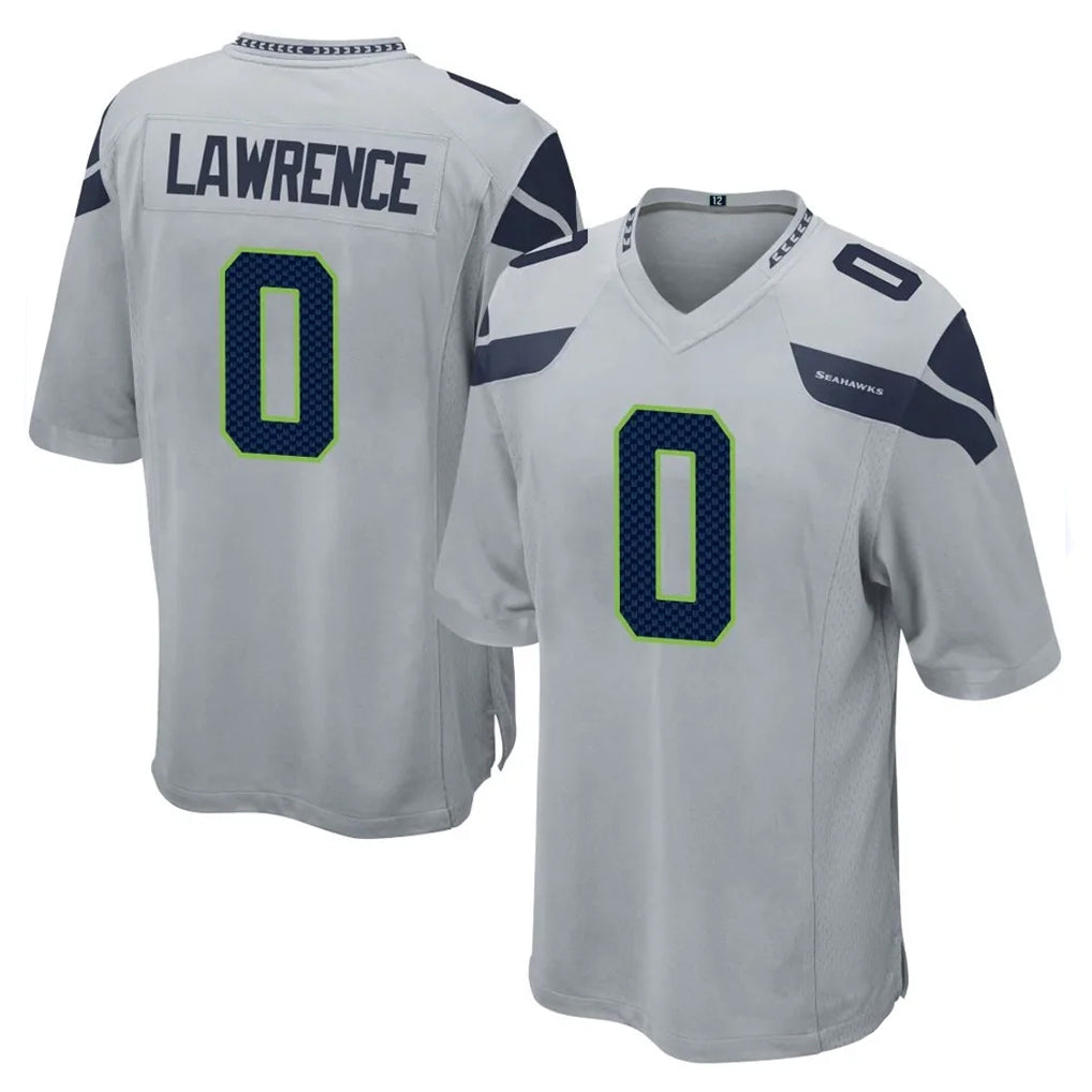 CAdoa S.Seahawks #0 DeMarcus Lawrence Player Gray Home Game Stitched Jerseys
