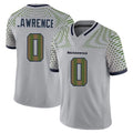 CAdoa S.Seahawks #0 DeMarcus Lawrence Player Grey Limited 2025 Rivalries Collection Home Game Stitched Jerseys