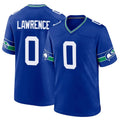 CAdoa S.Seahawks #0 DeMarcus Lawrence Player Royal Throwback Home Game Stitched Jerseys