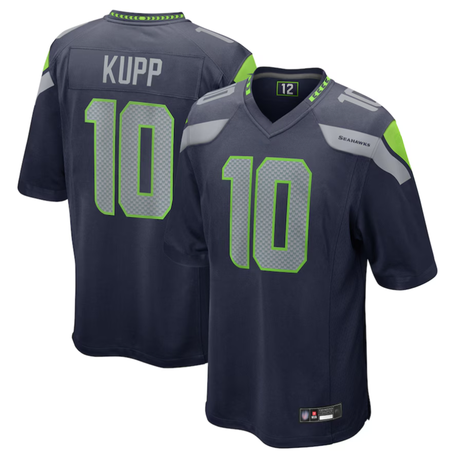 CAdoa S.Seahawks #10 Cooper Kupp Player College Navy Game Stitched Jerseys