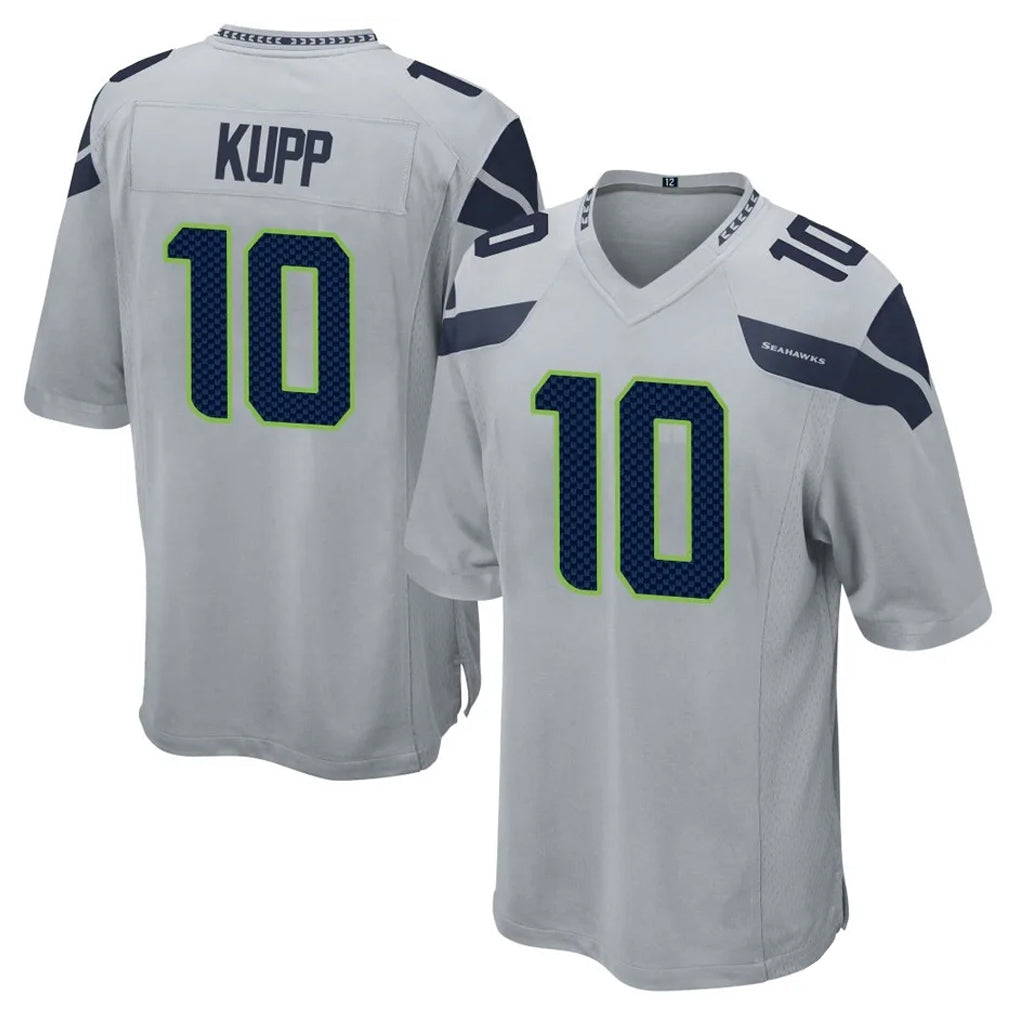 CAdoa S.Seahawks #10 Cooper Kupp Player Gray Home Game Stitched Jerseys
