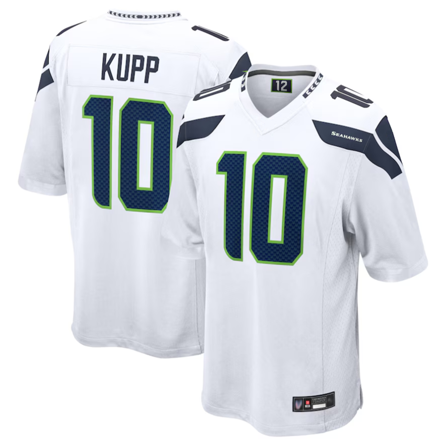 CAdoa S.Seahawks #10 Cooper Kupp Player White Replica Game Stitched Jerseys