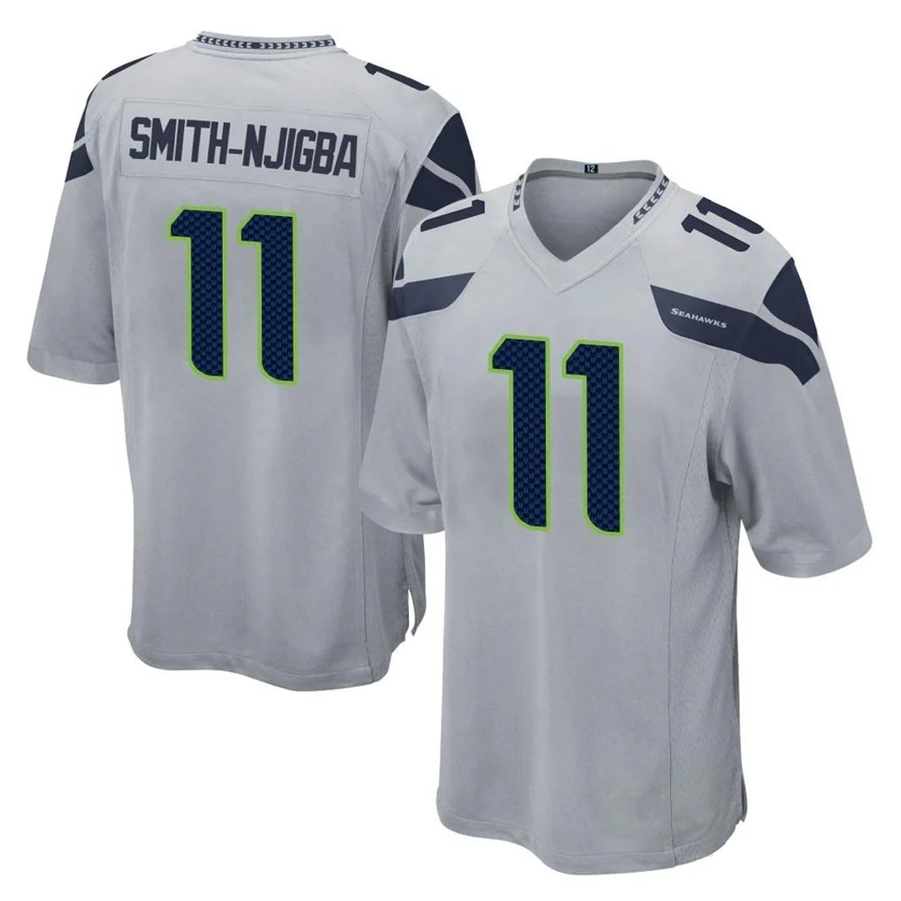 CAdoa S.Seahawks #11 Jaxon Smith-Njigba Player Gray Home Game Stitched Jerseys