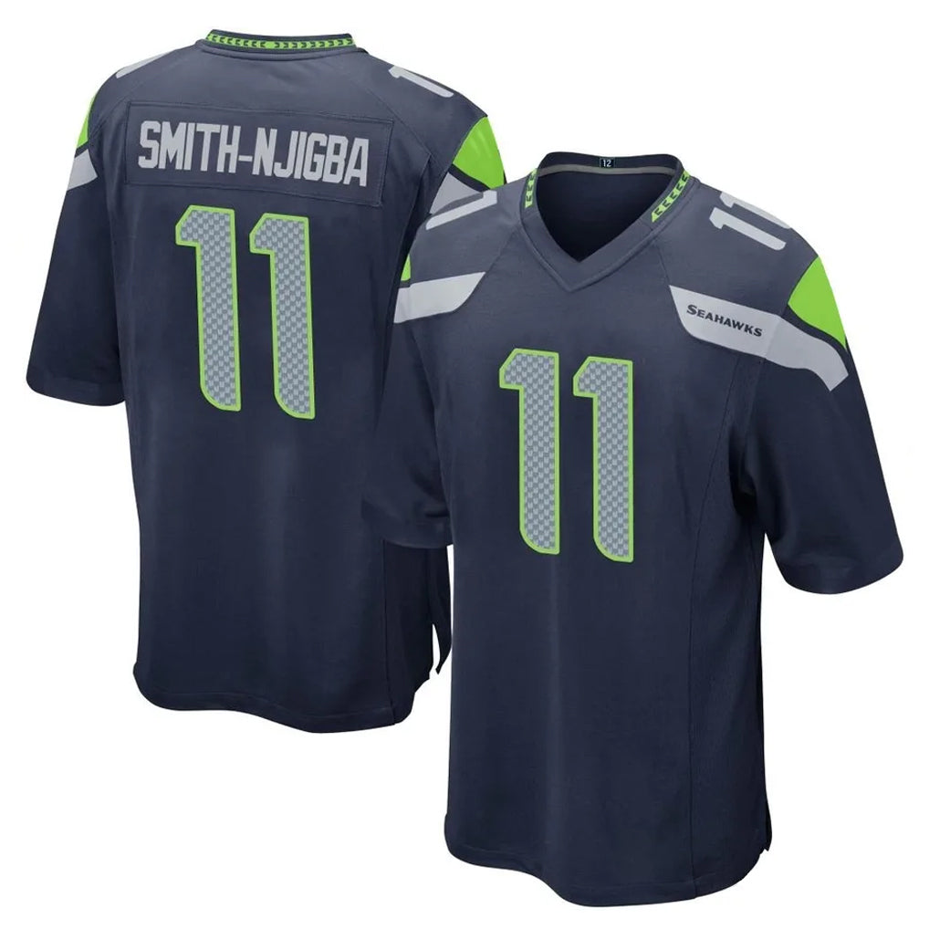 CAdoa S.Seahawks #11 Jaxon Smith-Njigba Player Navy Home Game Stitched Jerseys