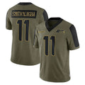 CAdoa S.Seahawks #11 Jaxon Smith-Njigba Player Olive Salute To Service Limited Game Stitched Jerseys