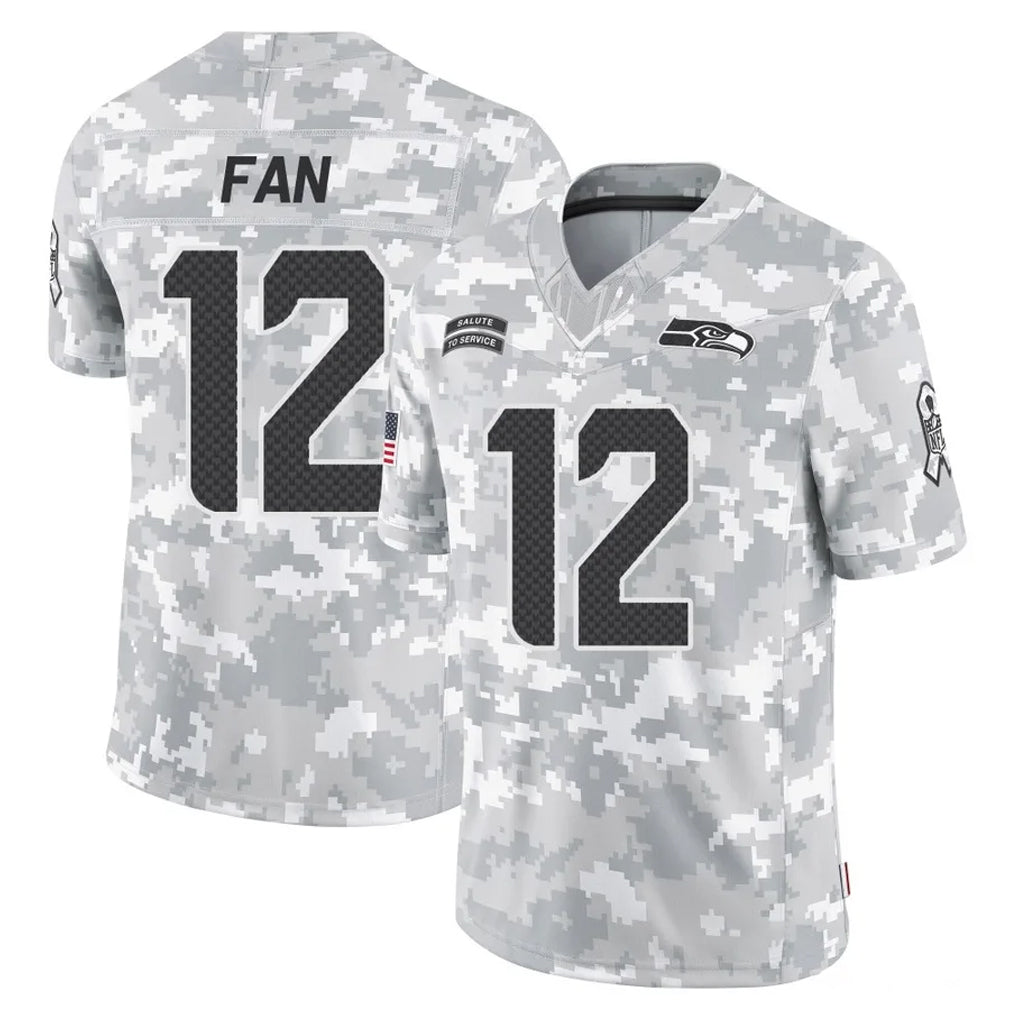 CAdoa S.Seahawks #12 12th Fan Player Arctic Camo Limited Salute To Service Home Game Stitched Jerseys