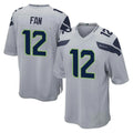 CAdoa S.Seahawks #12 12th Fan Player Gray Home Game Stitched Jerseys