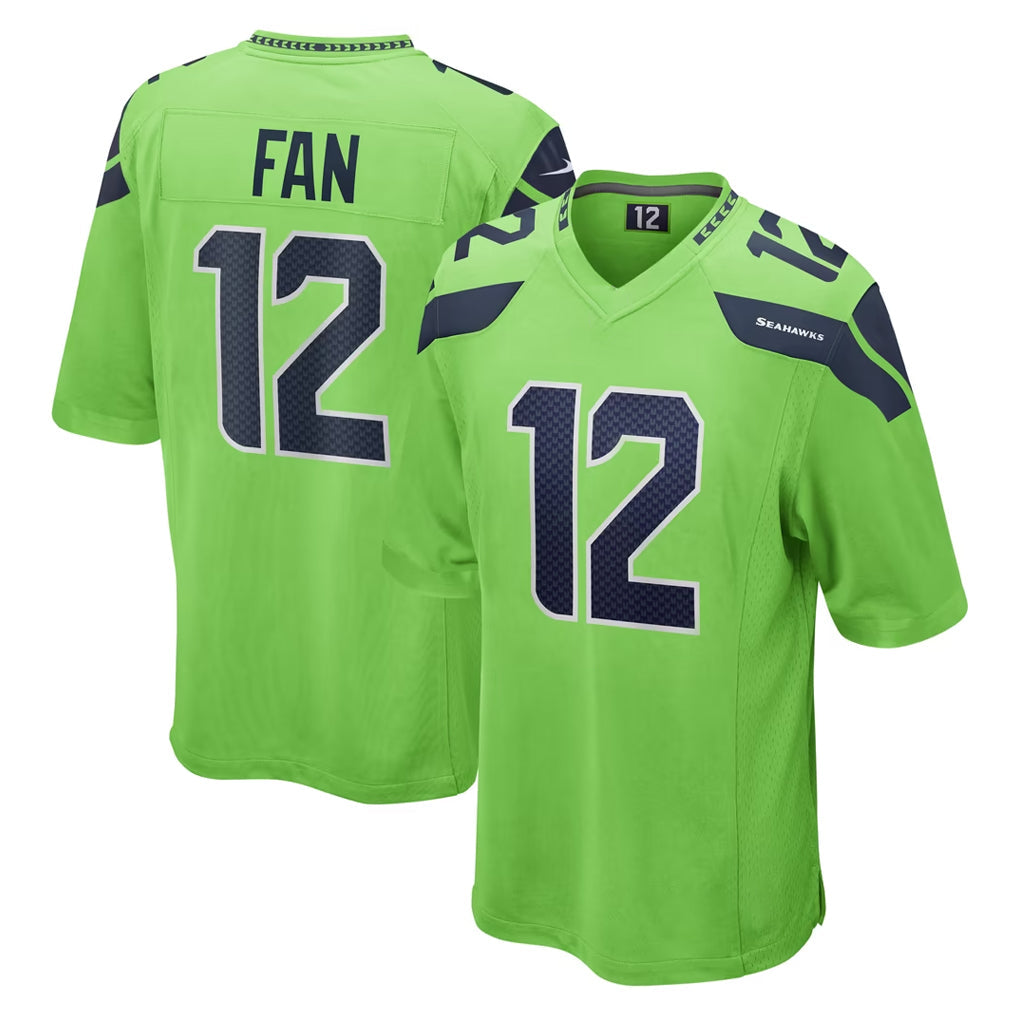 CAdoa S.Seahawks #12 12th Fan Player Green Home Game Stitched Jerseys