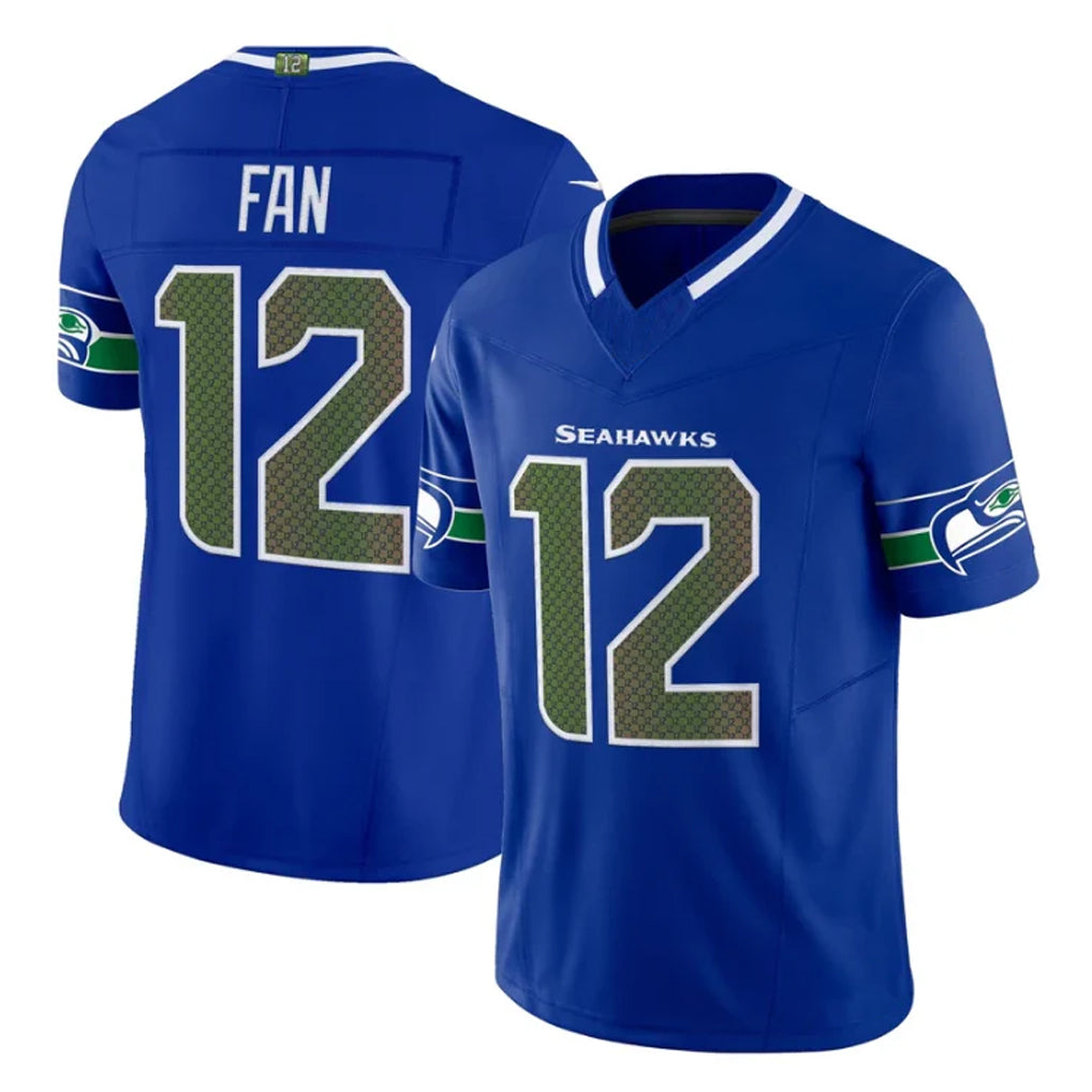 CAdoa S.Seahawks #12 12th Fan Player Royal Rivalries Vapor Limited Home Game Stitched Jerseys