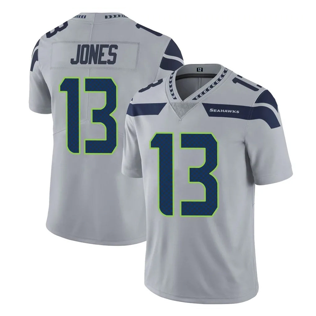 CAdoa S.Seahawks #13 Ernest Jones IV Player Gray Limited Vapor Untouchable Home Game Stitched Jerseys