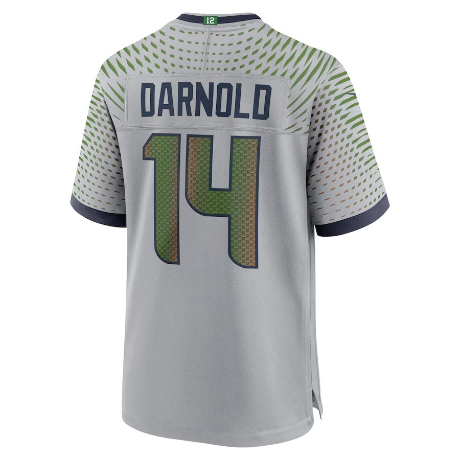 CAdoa S.Seahawks #14 Sam Darnold 2025 Rivalries Collection Game Wolf Gray Stitched Jerseys
